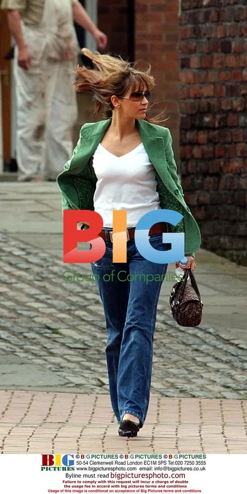 Samia Ghadie on Coronation Street Set