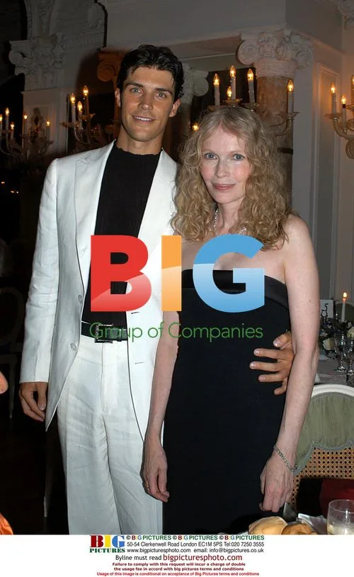Mia Farrow and Roberto Bolle at Venice Film Festival