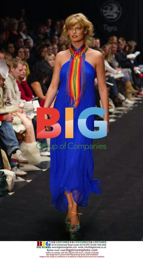 Linda Evangelista at Giles Fashion Show