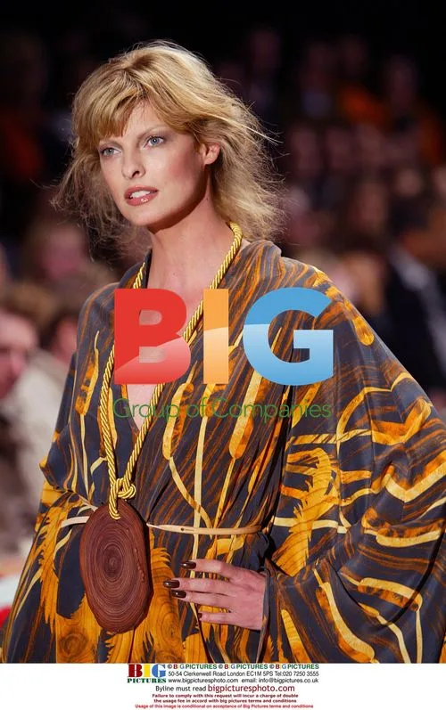Linda Evangelista at Giles Fashion Show