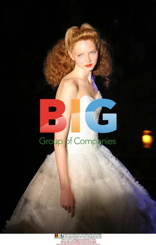 Lily Cole Modeling at Julien MacDonald Show