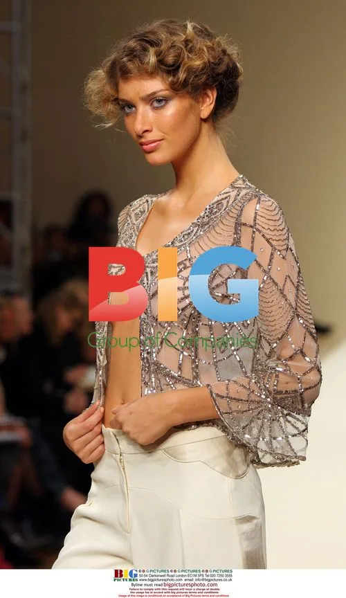 Model on Catwalk at London Fashion Week