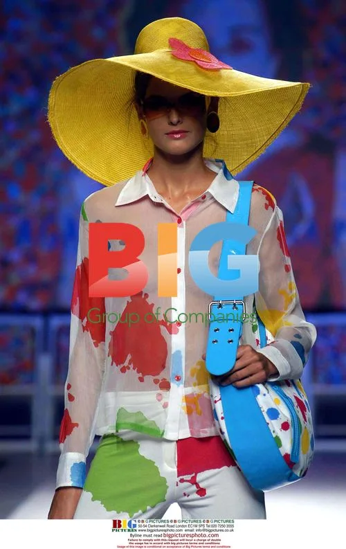 Model in Patterned Shirt at Ruiz de la Prada Show
