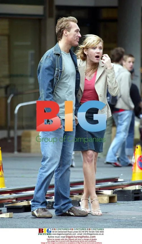 Martin Kemp and Michelle Collins Filming