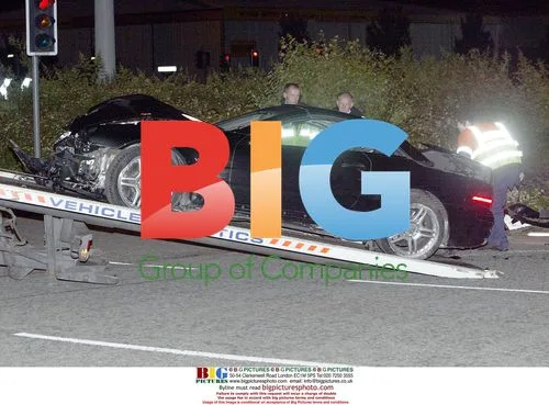 Mercedes Crash Near Old Trafford