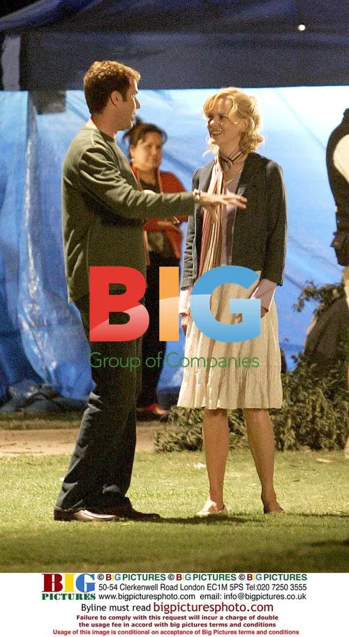 Nicole Kidman and Will Ferrell on Bewitched Set