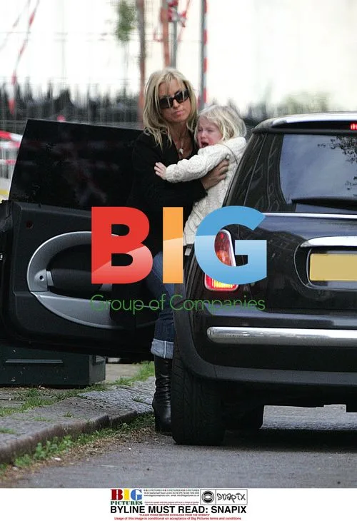 Meg Matthews and daughter Anais in North London