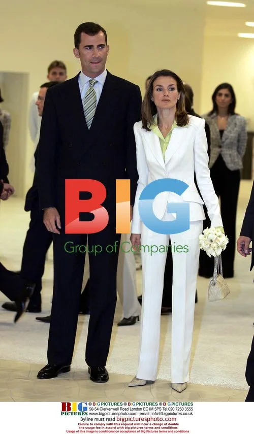 Prince Felipe and Princess Letizia at Barcelona Cultures Forum 2004