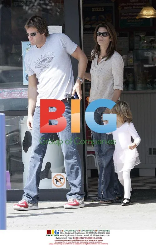 Cindy Crawford and Family in Malibu
