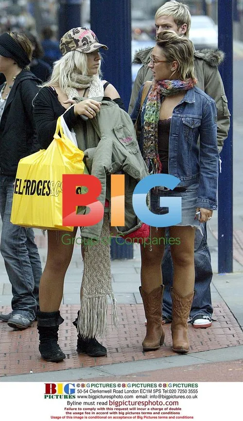 Lucy Jo Hudson shopping in Manchester