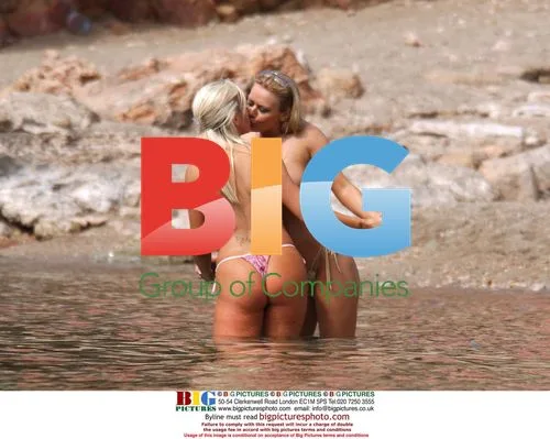 Glamour models Tara and Delta on holiday in Spain