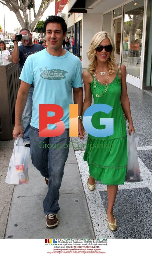 Tori Spelling and Charlie Shanian at Kitson