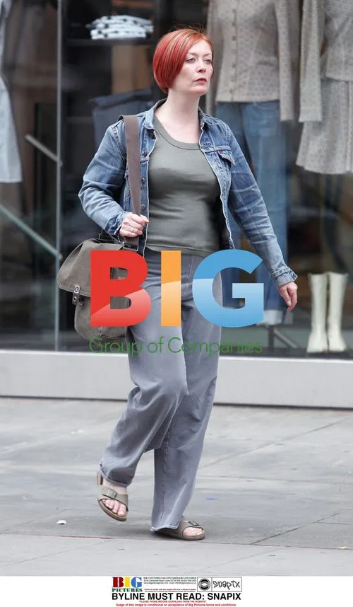 Actress Alison Newman shops in London