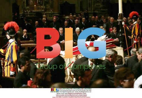 Bush, Clinton, and Bush at Pope's Funeral