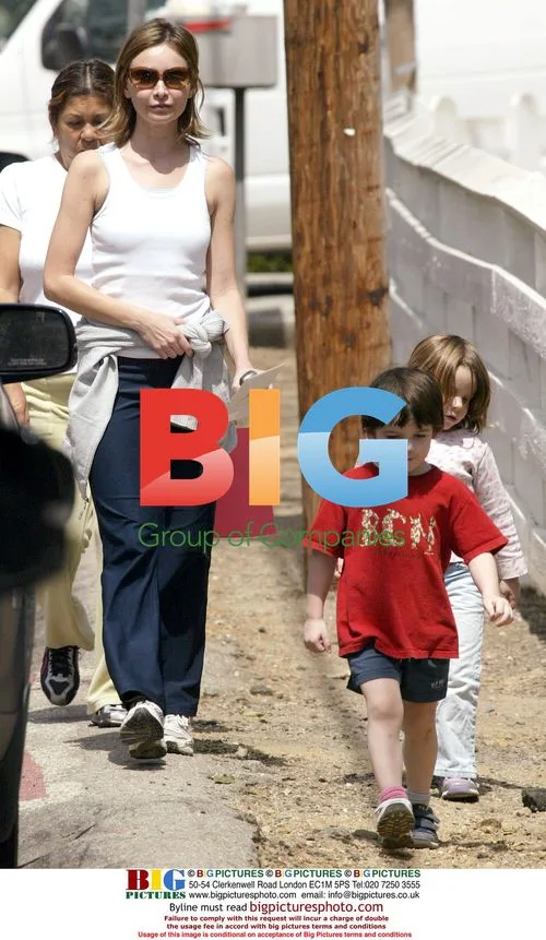 Calista Flockhart picking up son Liam