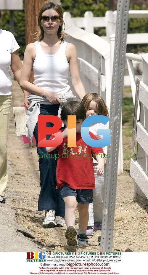 Calista Flockhart with son Liam