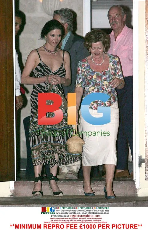Michael Douglas and Catherine Zeta-Jones Dinner in Barbados