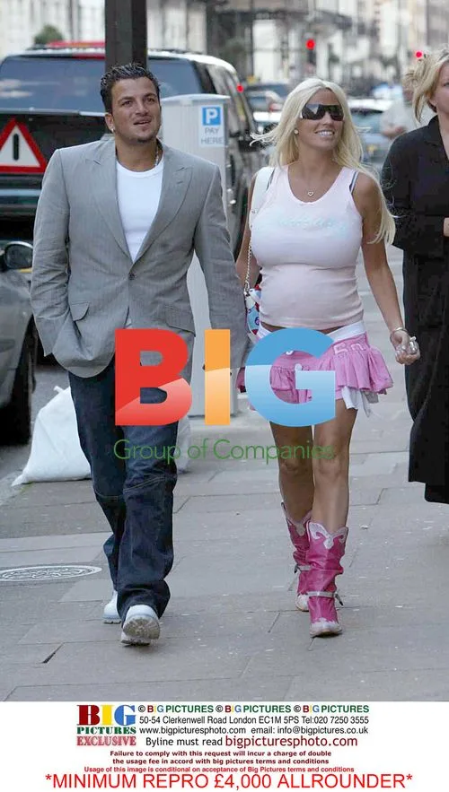 Pregnant Katie Price and Peter Andre at Clinic
