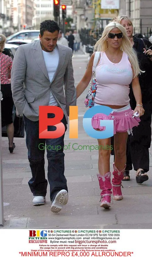 Pregnant Katie Price and Peter Andre