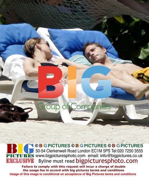 Keira Knightley and Jamie Dornan in Caribbean