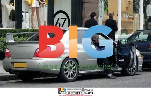 Jamie Blandford getting into car in London
