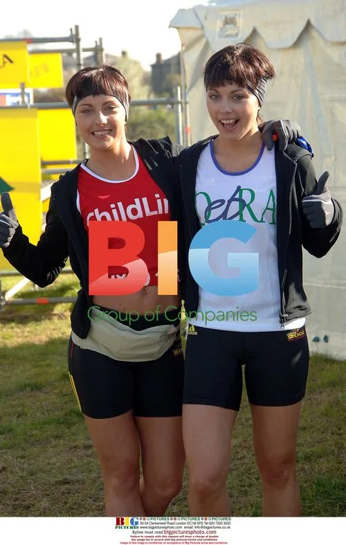 The Cheeky Girls at 2005 London Marathon