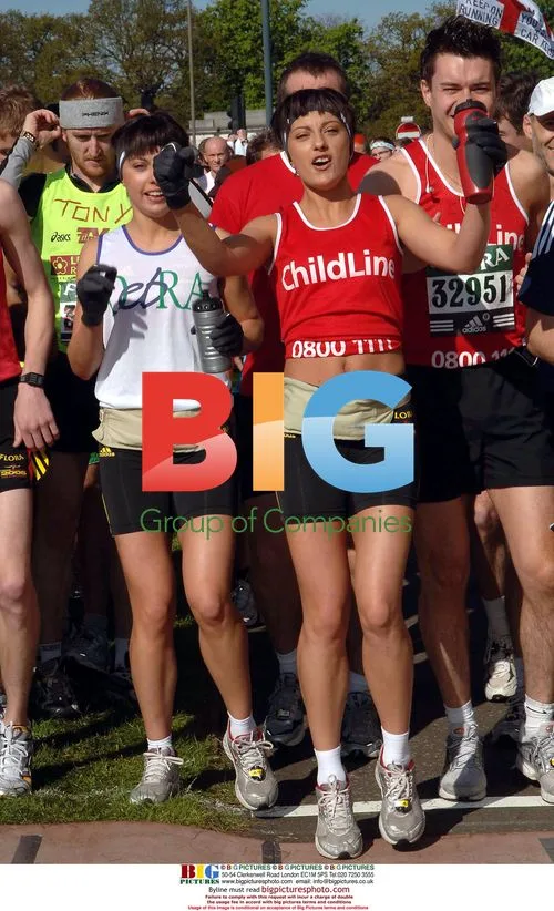 The Cheeky Girls at the London Marathon
