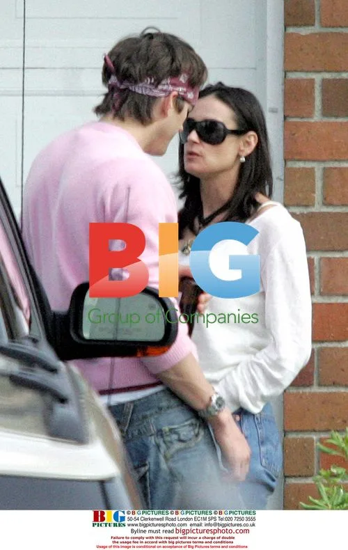 Demi Moore and Ashton Kutcher at Malibu Party