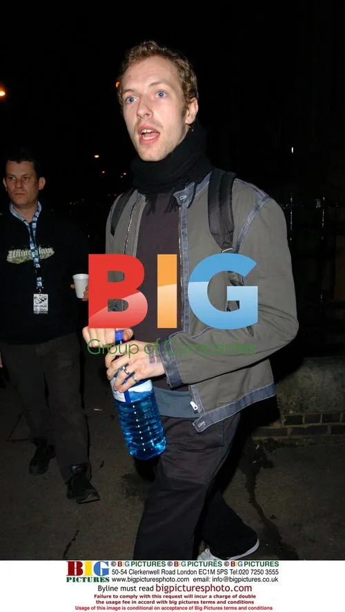 Chris Martin Leaving 'Reud Chapel' in London