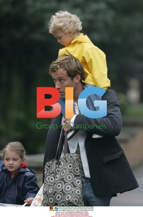 Jude Law Takes Kids to School