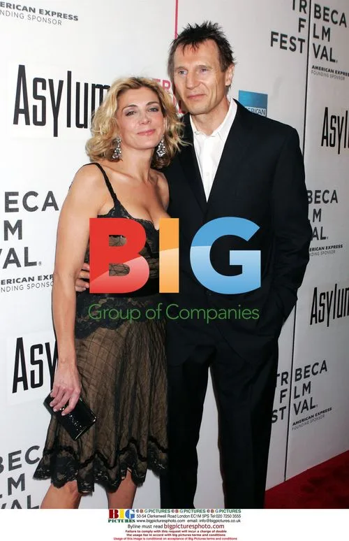 Natasha Richardson and Liam Neeson at Asylum Premiere