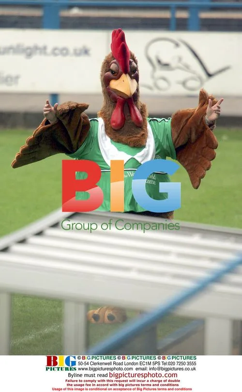 Corrie actor Sean Wilson as chicken mascot