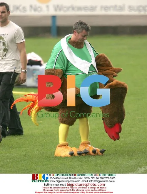 Corrie actor Sean Wilson in chicken costume