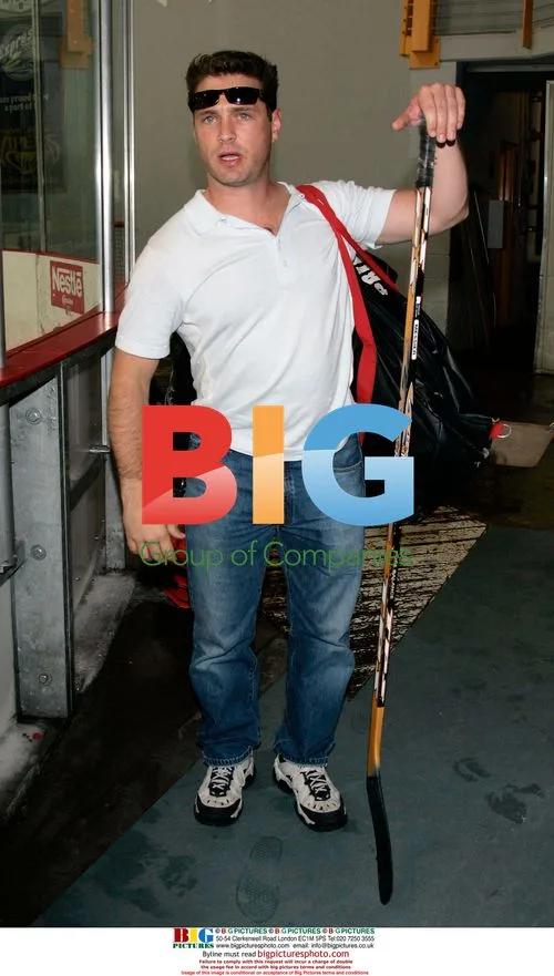 Jason Priestley at Celebrity Hockey Game