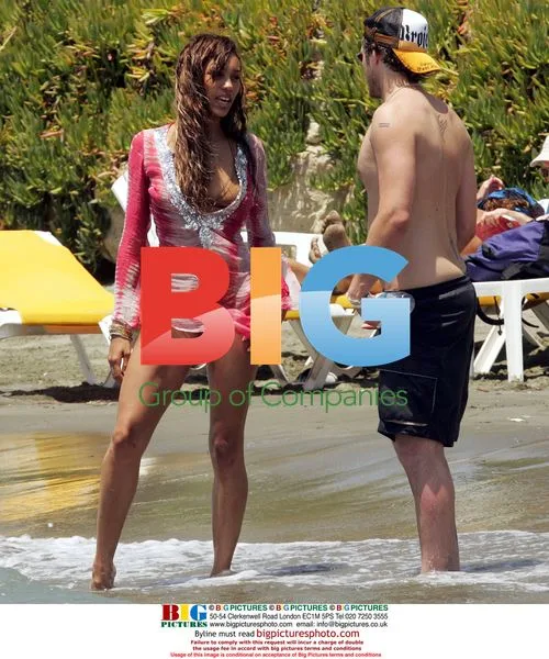 Singer Javine takes a dip on holiday