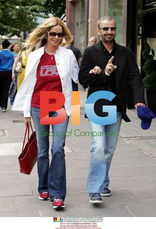 Ringo Starr and Wife Shopping in London