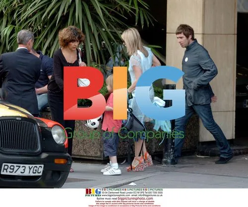 Patsy Kensit, Liam Gallagher, and son Lennon leave hospital
