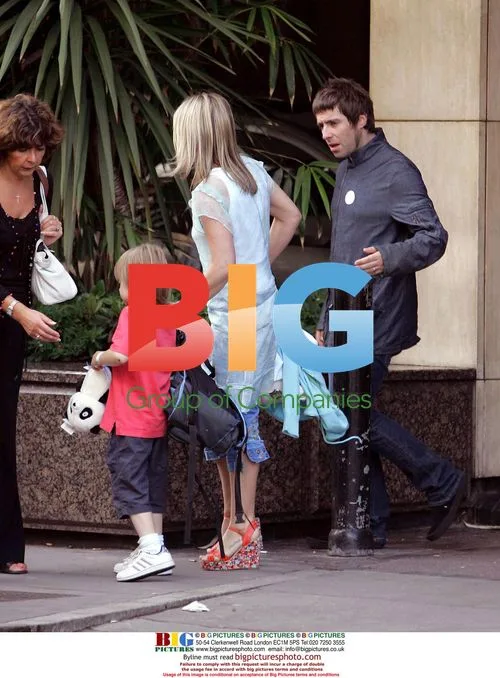 Patsy Kensit, Liam Gallagher, and son Lennon leave hospital