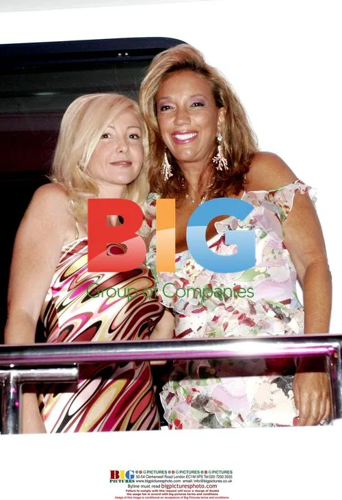 Denise Rich and Mrs Bacardi at new ship launch