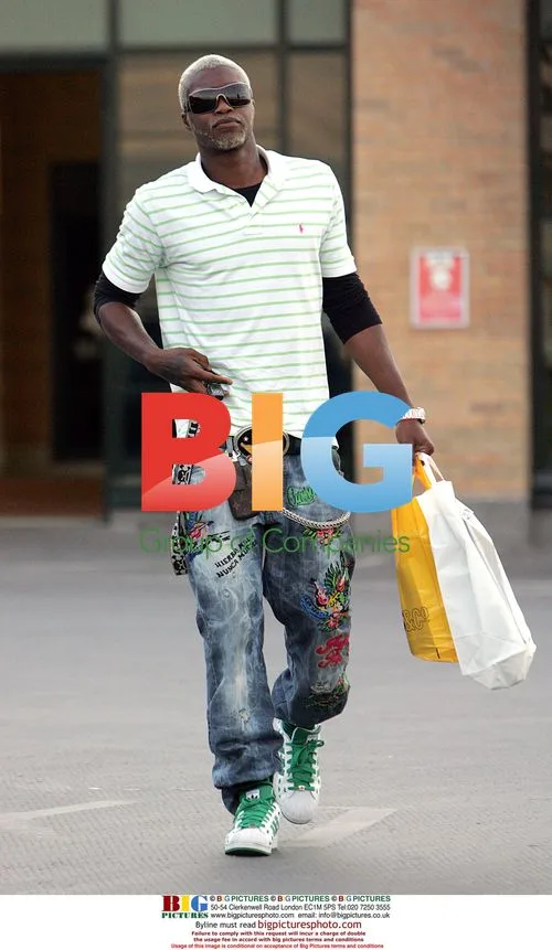 Liverpool Striker Djibril Cisse Shopping