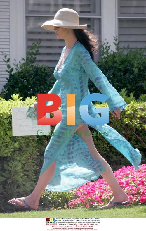 Catherine Zeta Jones and family at hotel pool