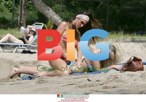 Glamour Models Michelle and Lucy at Beach