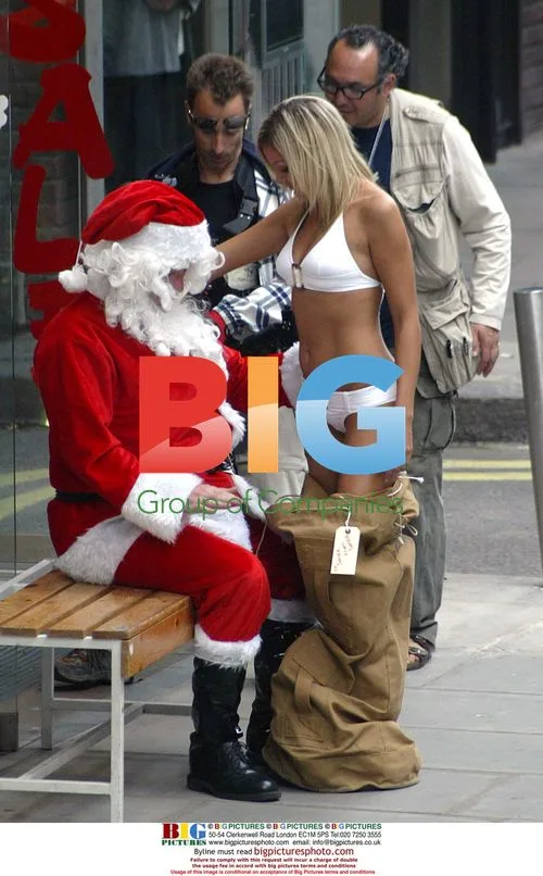 Miss UK Filming with Santa in London
