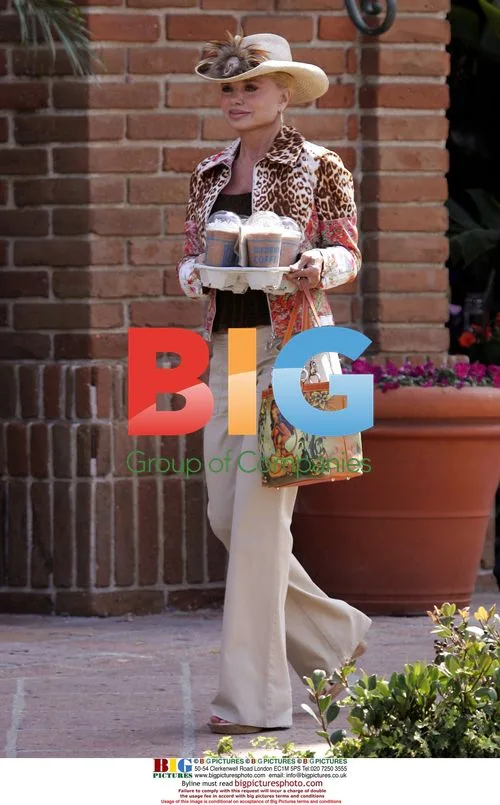 Loni Anderson Dressed for Carnival in Malibu