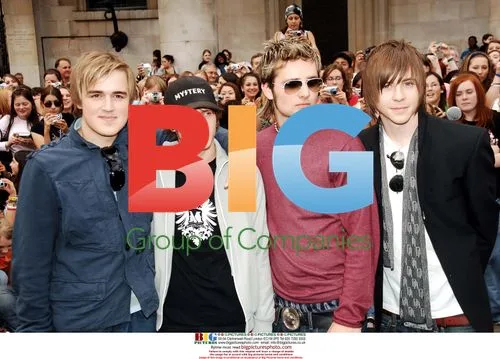 Singer Danny Jones with McFly