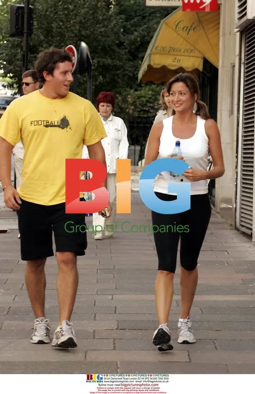 Rebecca Loos Jogging with Trainer