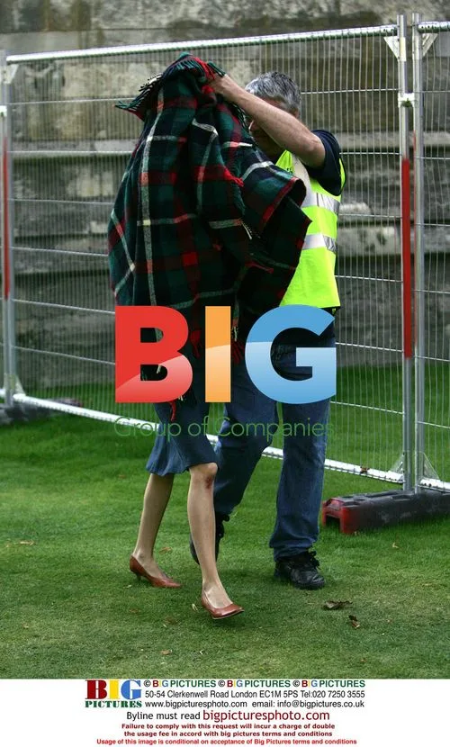 Audrey Tautou at 'The Da Vinci Code' filming