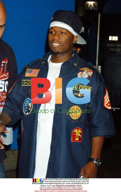 50 Cent at MTV's 'TRL' in Times Square