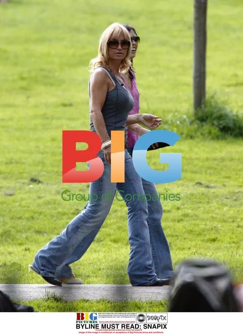 Meg Matthews strolling in London
