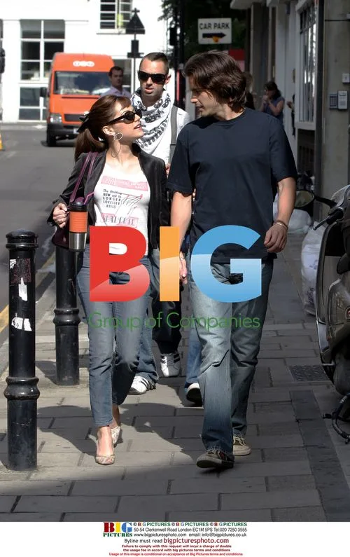 Brittany Murphy on set in London